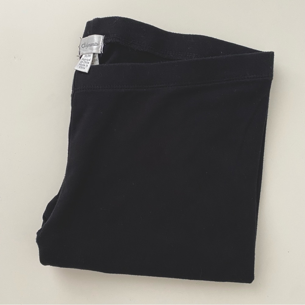 3/$30๐Dynamite black cotton full length leggings size medium womens